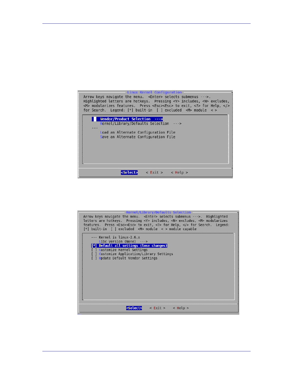 3 customization of kernel settings | SLS Audio NEEK Board Support Package uClinux User Manual | Page 21 / 62