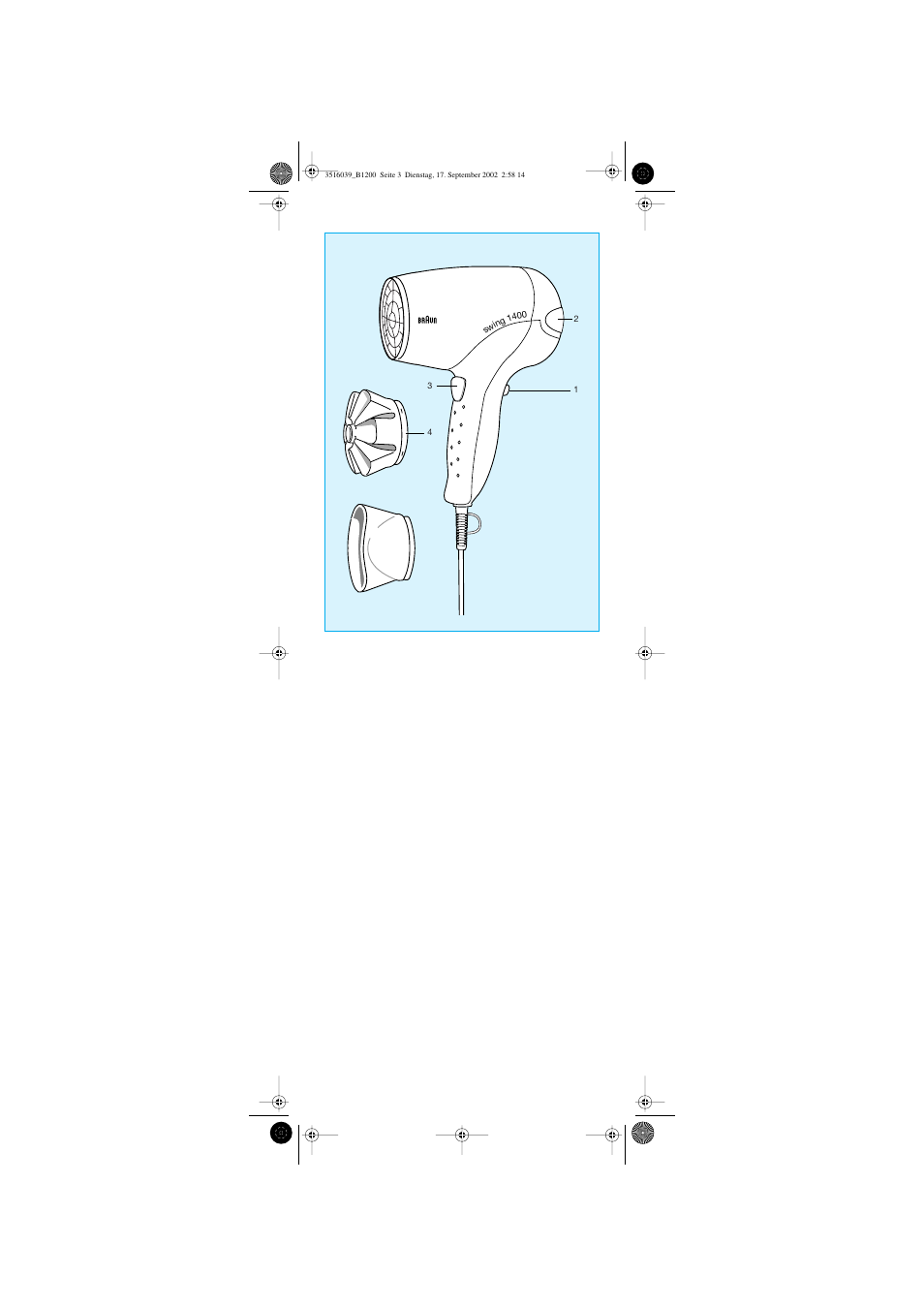 Braun B 1200 User Manual | Page 3 / 22