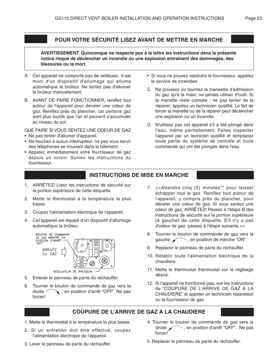 Smith Cast Iron Boilers GS110W User Manual | Page 23 / 32