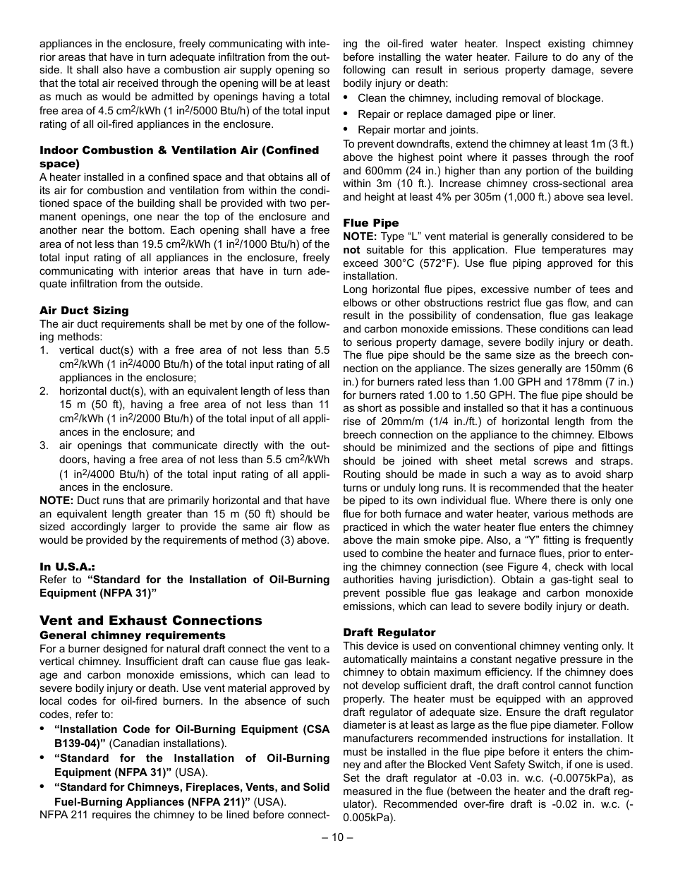 John Wood Oil-Fired User Manual | Page 10 / 26