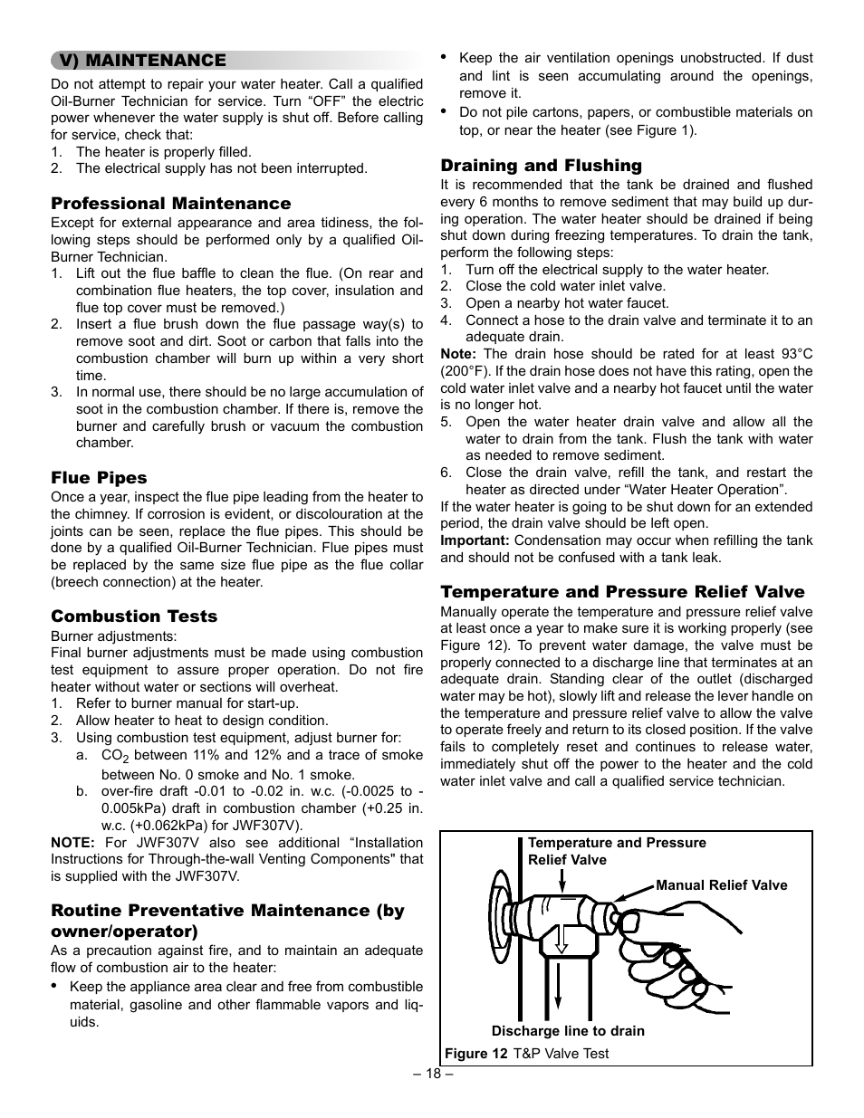 John Wood Oil-Fired User Manual | Page 18 / 26