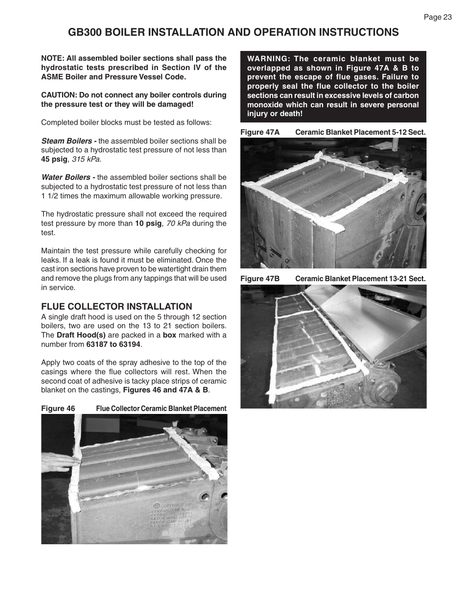 Smith Cast Iron Boilers GB300 User Manual | Page 23 / 52