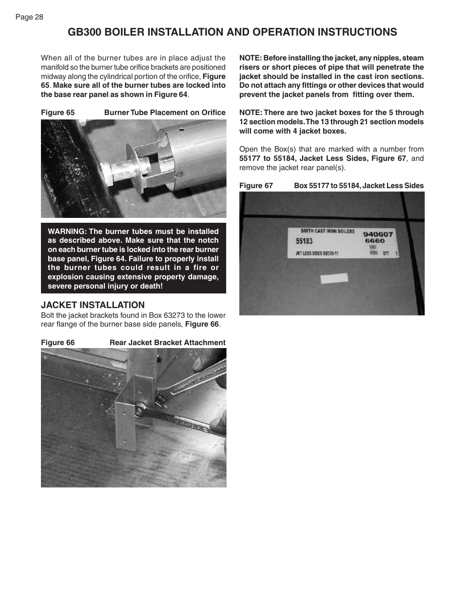 Smith Cast Iron Boilers GB300 User Manual | Page 28 / 52