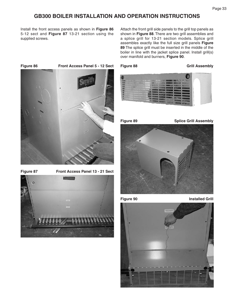 Smith Cast Iron Boilers GB300 User Manual | Page 33 / 52