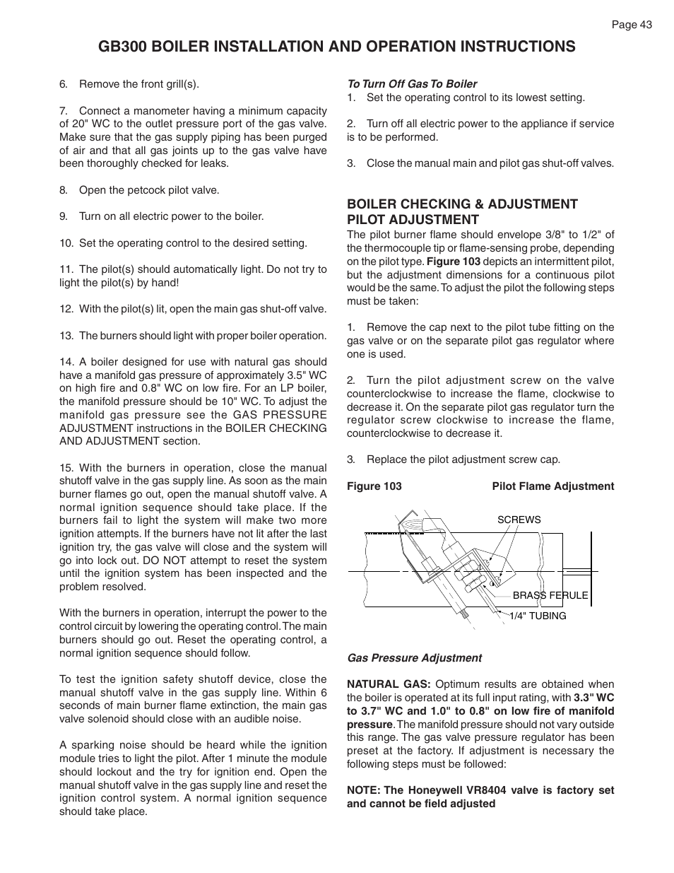 Smith Cast Iron Boilers GB300 User Manual | Page 43 / 52