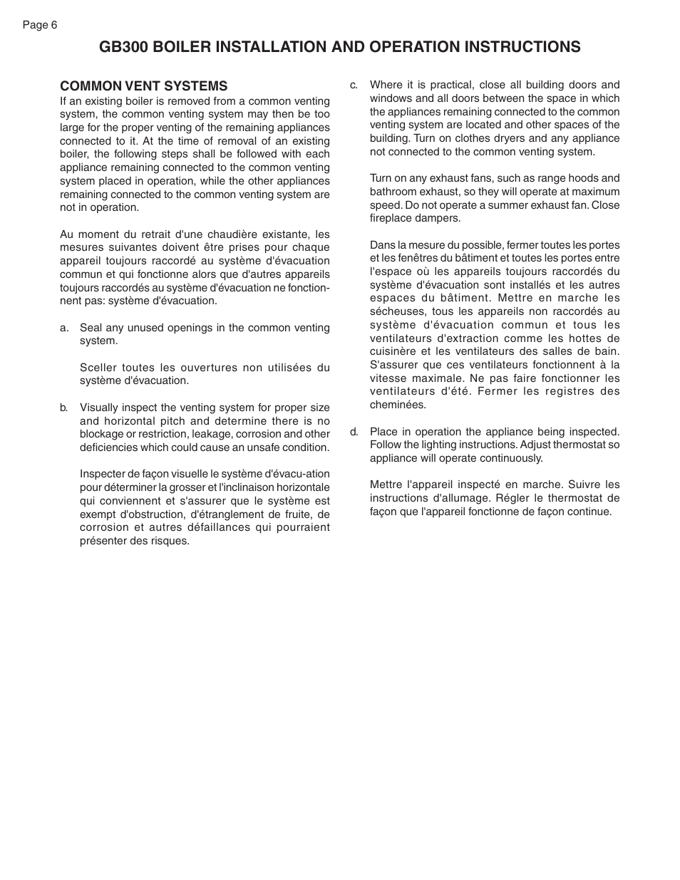 Smith Cast Iron Boilers GB300 User Manual | Page 6 / 52