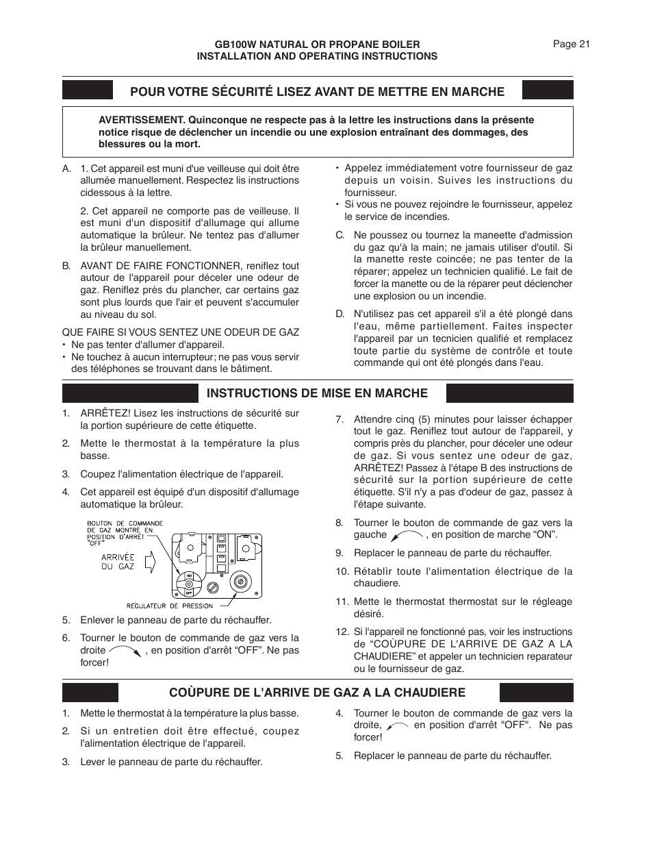 Smith Cast Iron Boilers GB100W User Manual | Page 21 / 32