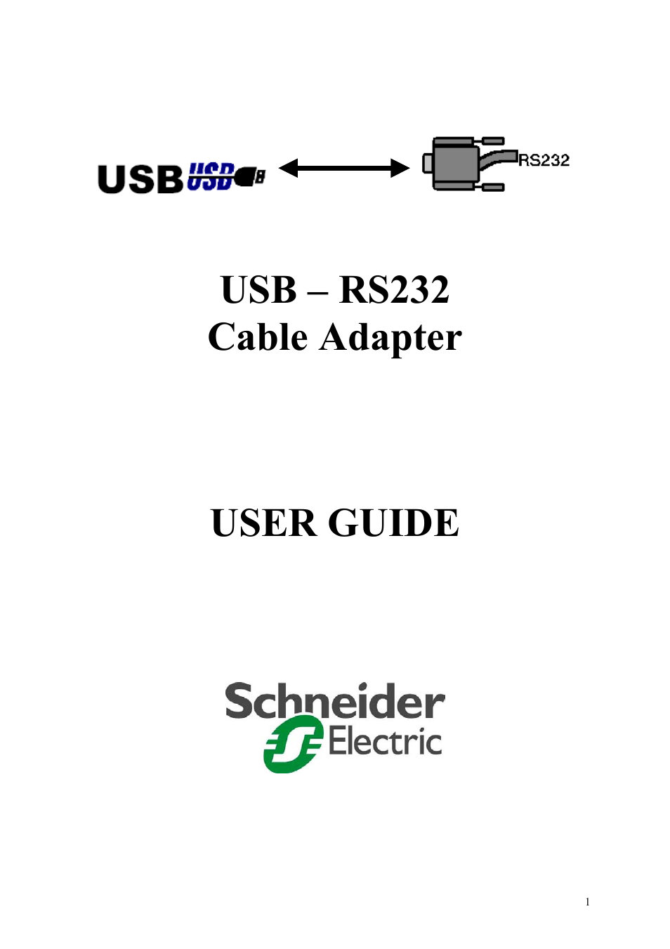 Schneider Electric RS232 User Manual | 4 pages