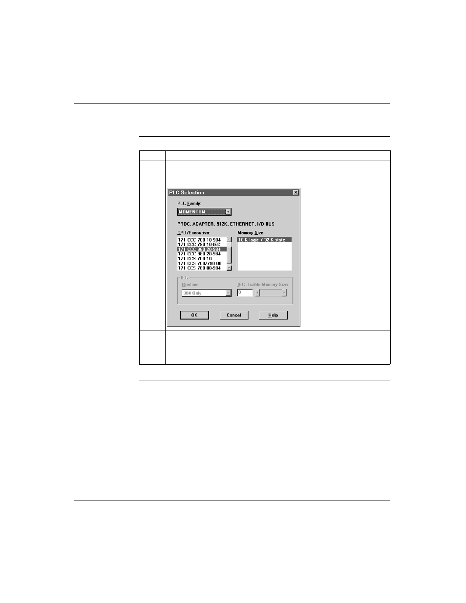 Selecting an m1 processor adapter, continued | Schneider Electric Processor Adapter User Manual | Page 314 / 425