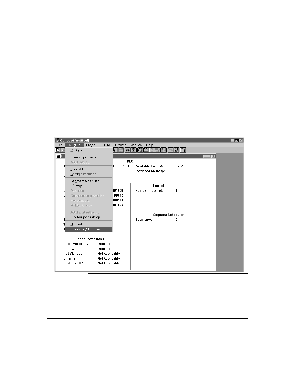 Accessing the ethernet / i/o scanner screen | Schneider Electric Processor Adapter User Manual | Page 345 / 425