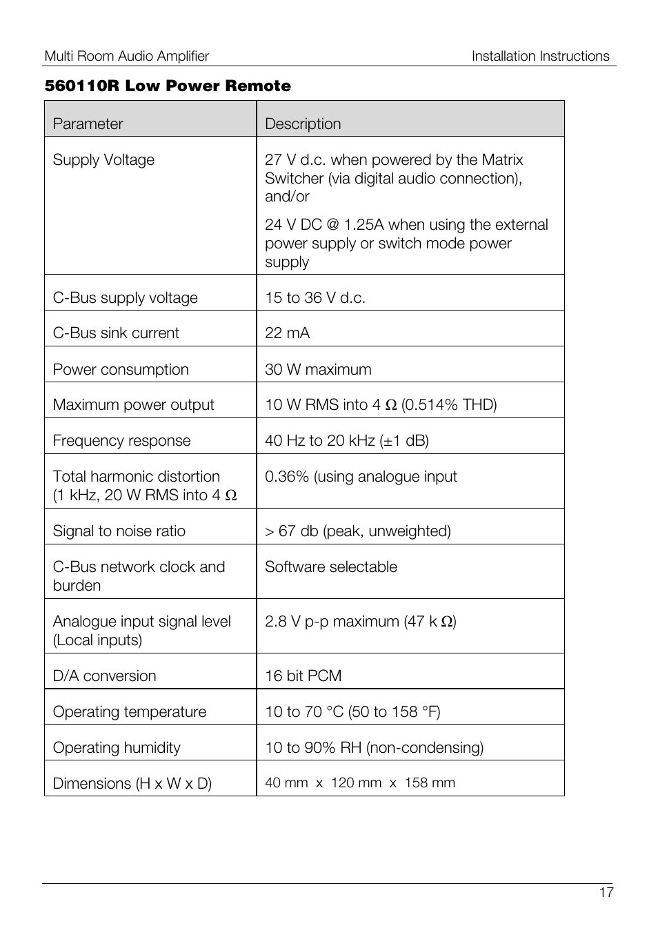 Schneider Electric 560125D/2 User Manual | Page 17 / 20