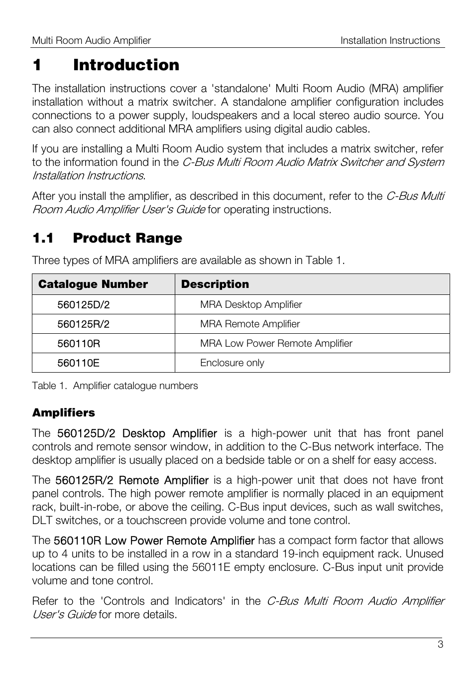 1 introduction, 1 product range | Schneider Electric 560125D/2 User Manual | Page 3 / 20