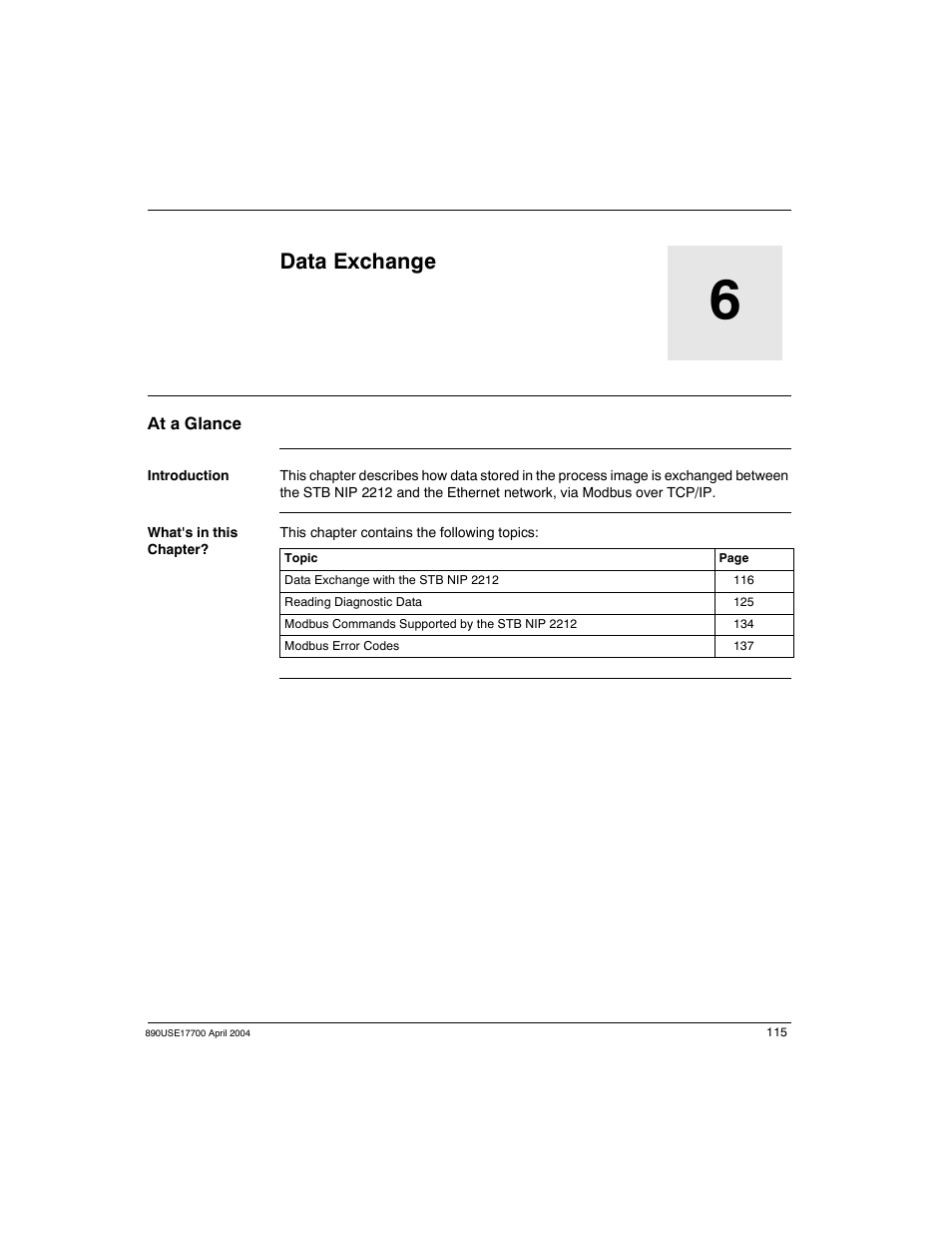 Data exchange | Schneider Electric 890USE17700 User Manual | Page 115 / 194