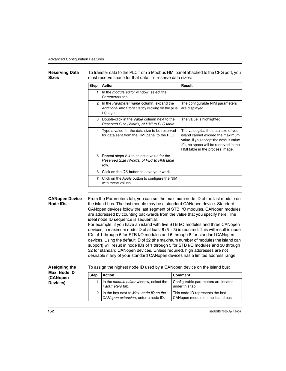 Schneider Electric 890USE17700 User Manual | Page 152 / 194