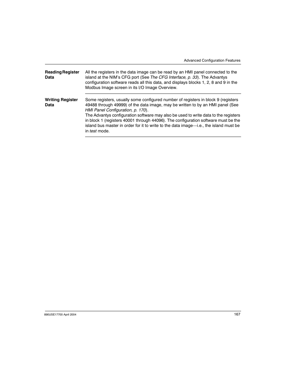 Schneider Electric 890USE17700 User Manual | Page 167 / 194