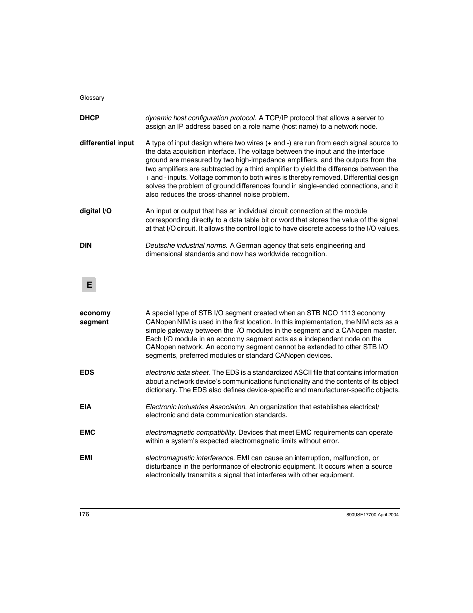 Schneider Electric 890USE17700 User Manual | Page 176 / 194