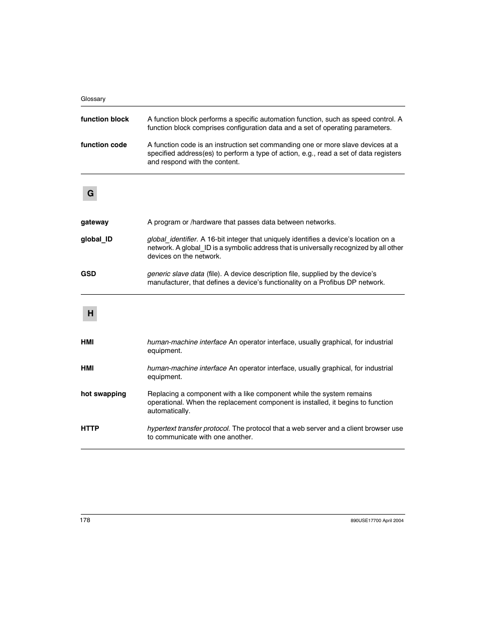 Schneider Electric 890USE17700 User Manual | Page 178 / 194