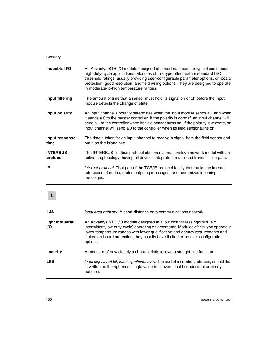 Schneider Electric 890USE17700 User Manual | Page 180 / 194