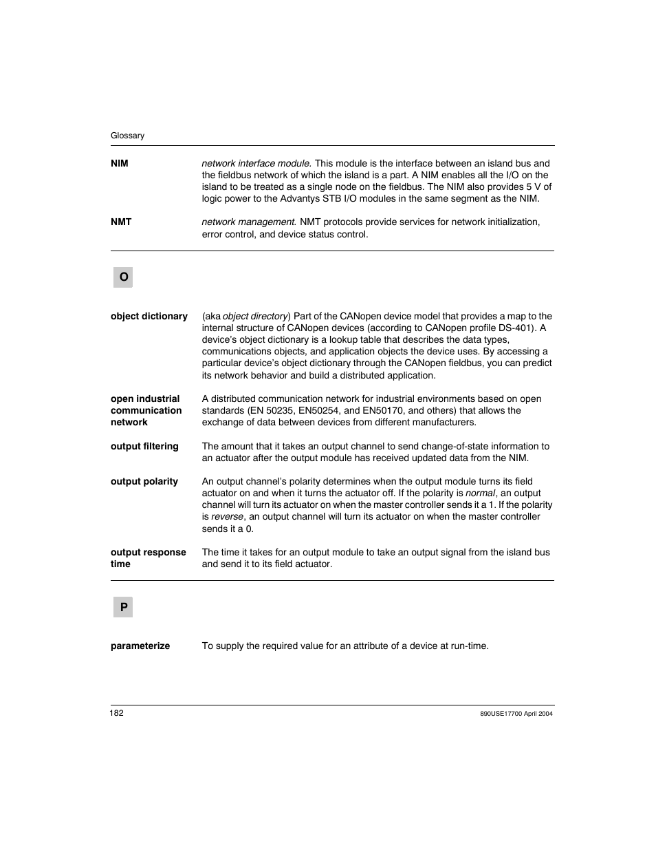 Schneider Electric 890USE17700 User Manual | Page 182 / 194