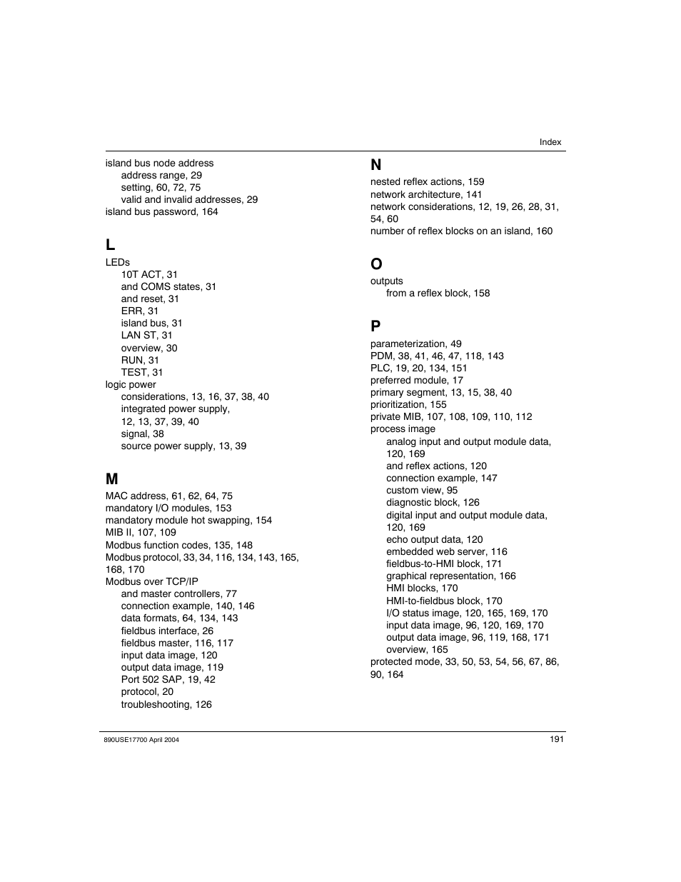 Schneider Electric 890USE17700 User Manual | Page 191 / 194