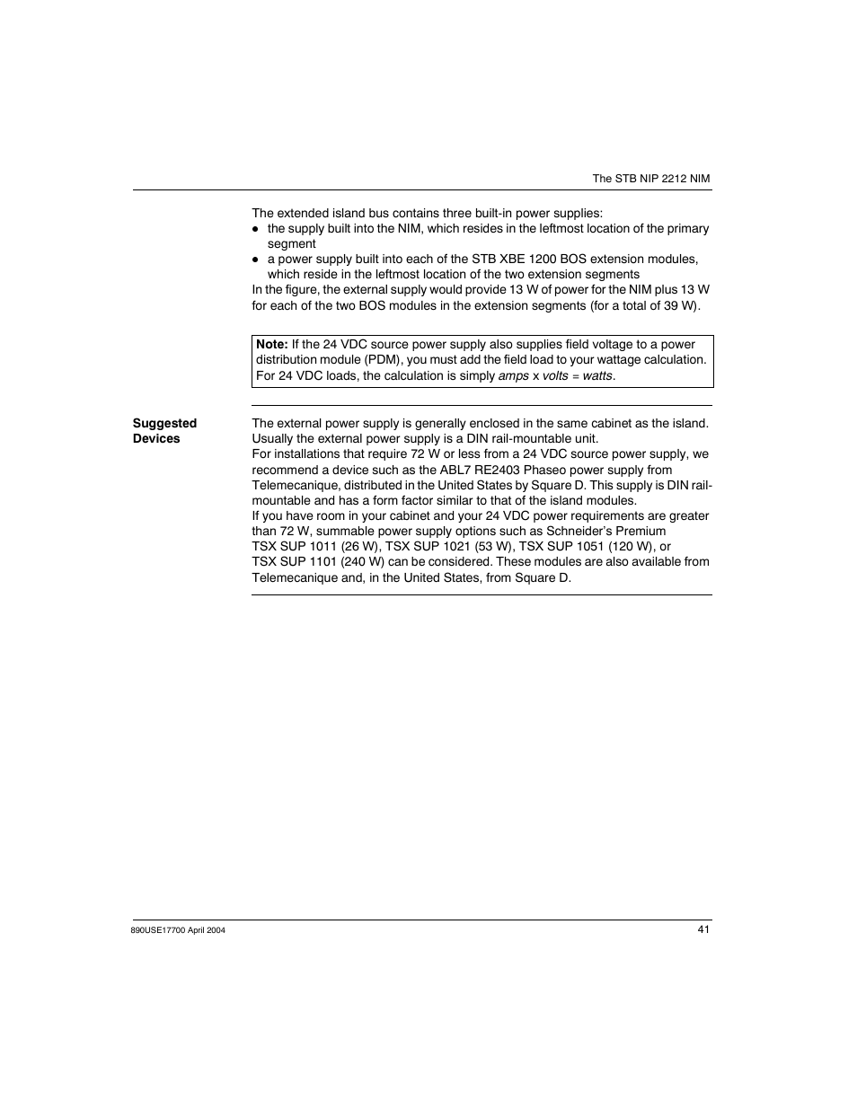 Schneider Electric 890USE17700 User Manual | Page 41 / 194