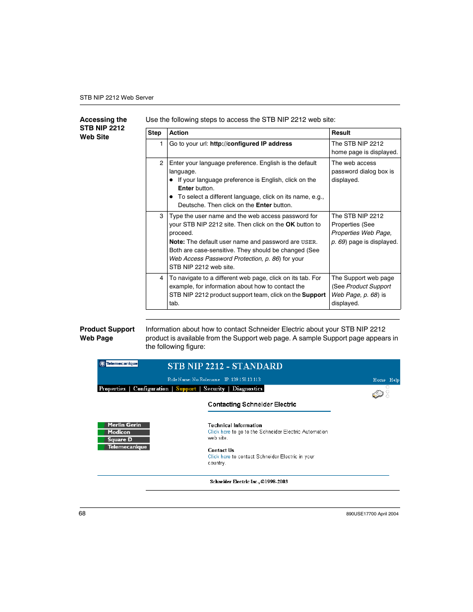 Schneider Electric 890USE17700 User Manual | Page 68 / 194