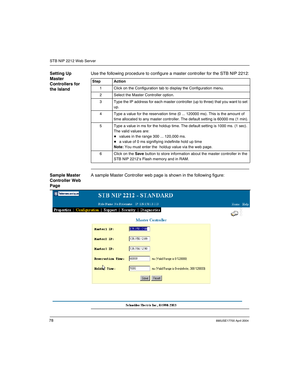 Schneider Electric 890USE17700 User Manual | Page 78 / 194