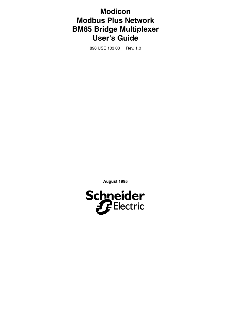 Schneider Electric Modicon BM85 User Manual | 110 pages