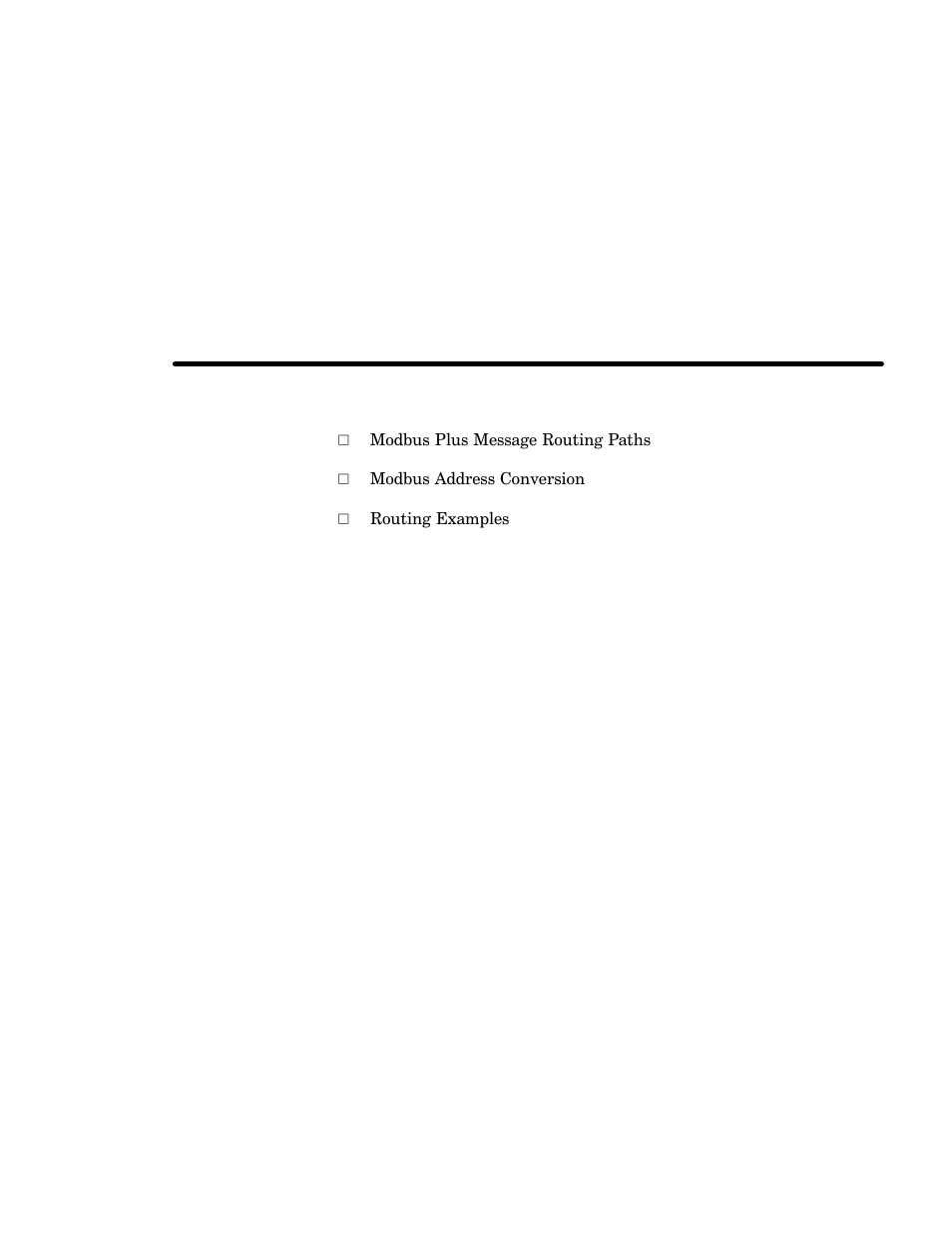 Chapter 2 device addressing and message routing | Schneider Electric Modicon BM85 User Manual | Page 27 / 110