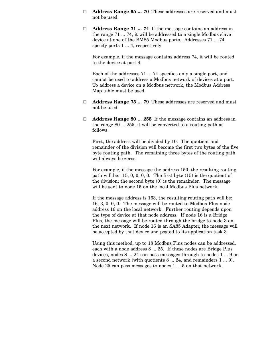 Schneider Electric Modicon BM85 User Manual | Page 48 / 110