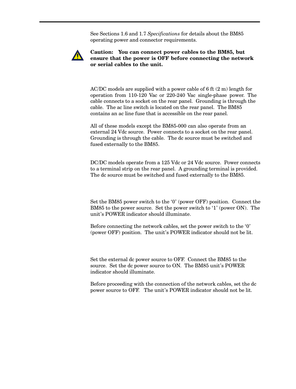 2 connecting the power cables | Schneider Electric Modicon BM85 User Manual | Page 84 / 110