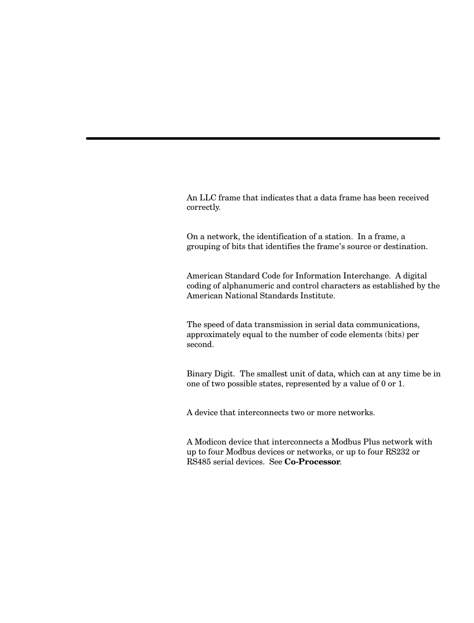 Glossary | Schneider Electric Modicon BM85 User Manual | Page 99 / 110