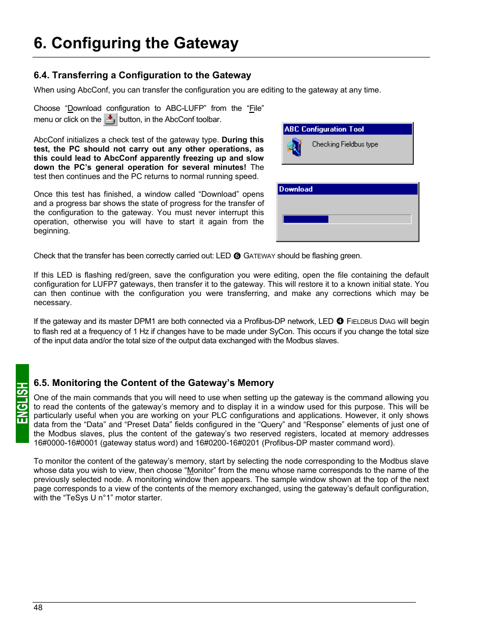 Configuring the gateway | Schneider Electric Gateway LUFP7 User Manual | Page 47 / 115