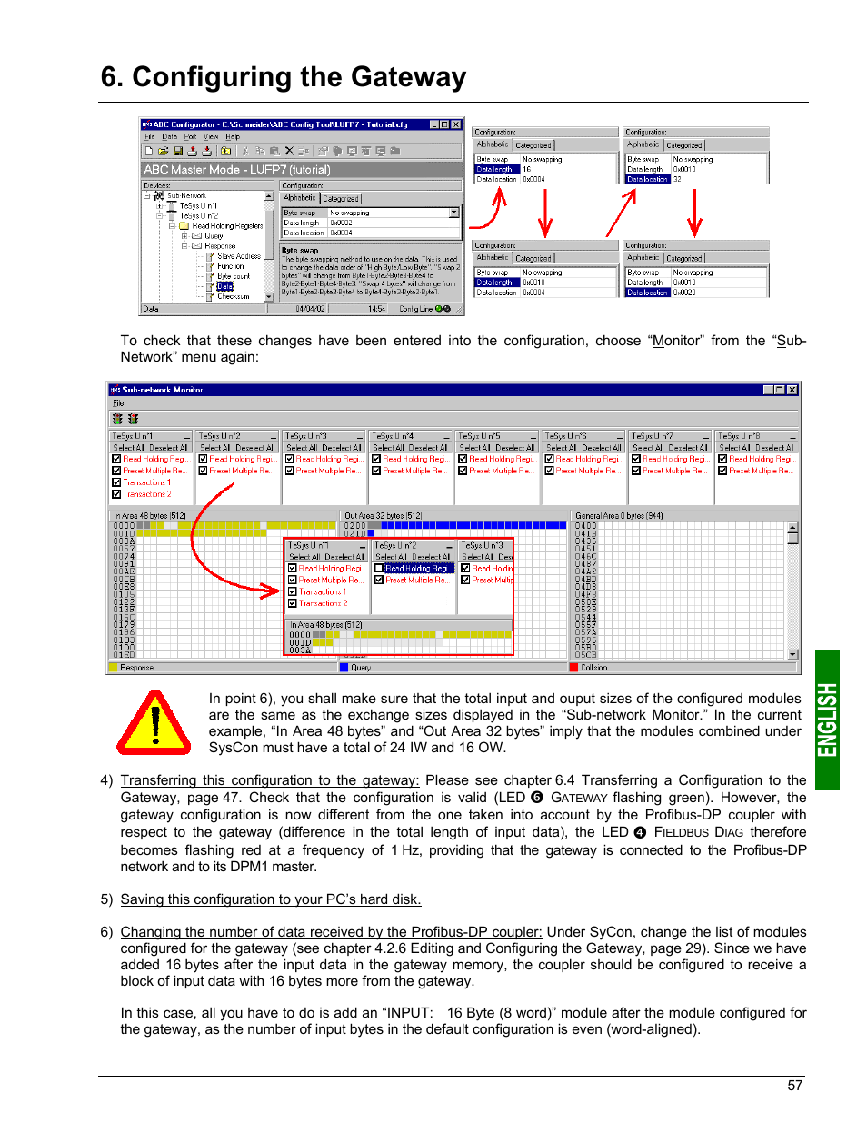 Configuring the gateway | Schneider Electric Gateway LUFP7 User Manual | Page 56 / 115