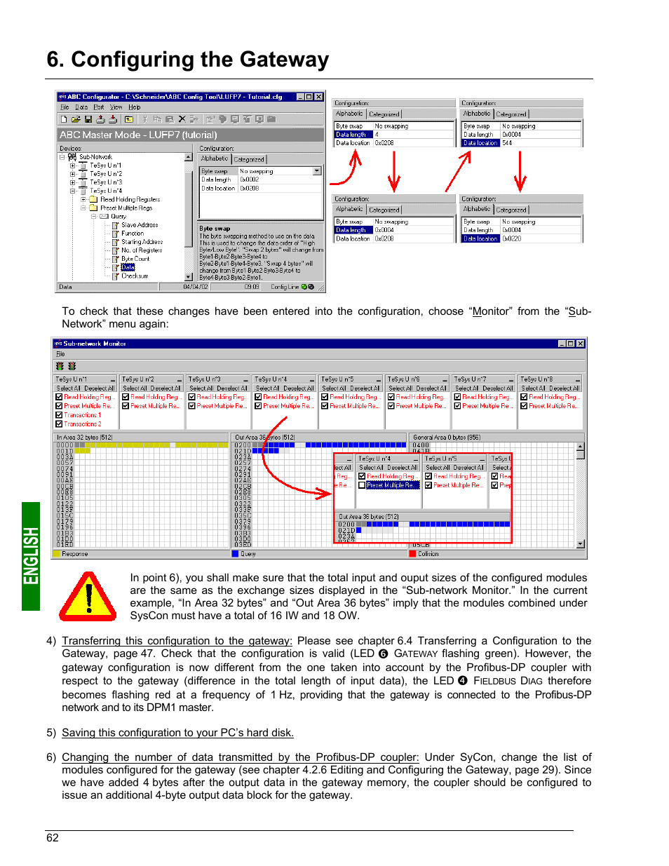 Configuring the gateway | Schneider Electric Gateway LUFP7 User Manual | Page 61 / 115