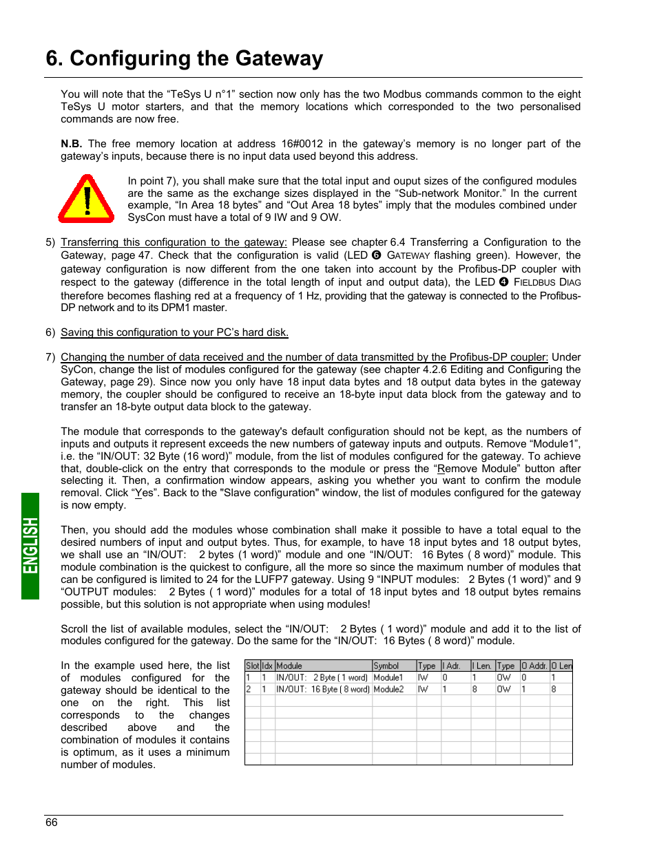 Configuring the gateway | Schneider Electric Gateway LUFP7 User Manual | Page 65 / 115