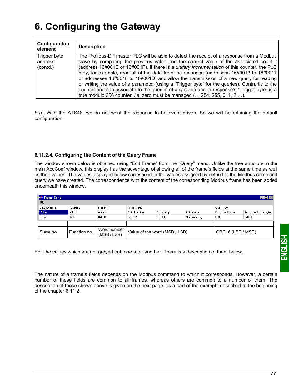 Configuring the gateway | Schneider Electric Gateway LUFP7 User Manual | Page 76 / 115