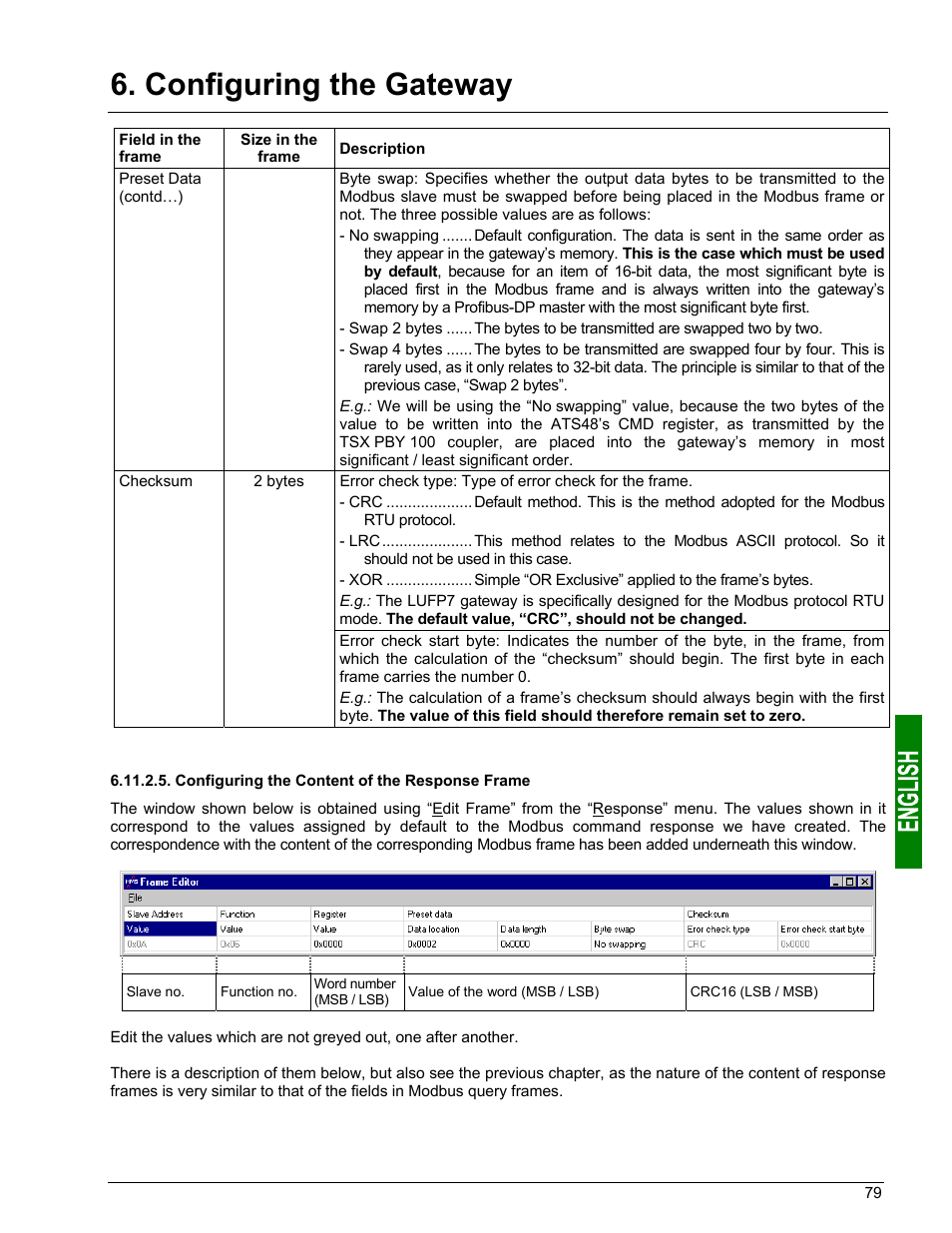 Configuring the gateway | Schneider Electric Gateway LUFP7 User Manual | Page 78 / 115