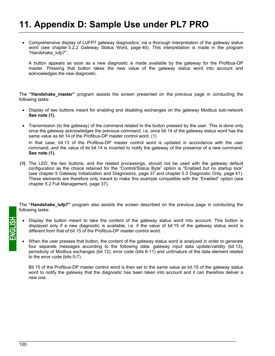 Controlling and supervising the 8 tesys u motor, Overview of the “lufp7 - tutorial example, Appendix d: sample use under pl7 pro | Schneider Electric Gateway LUFP7 User Manual | Page 99 / 115