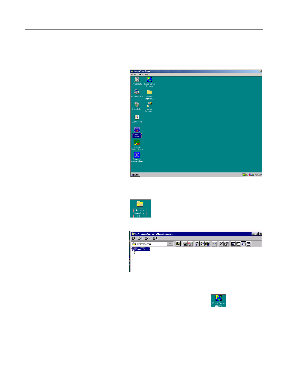 Deleting files on the powerserver, Deleting files on the power server | Schneider Electric POWERLOGIC PWRSRV750 User Manual | Page 49 / 68