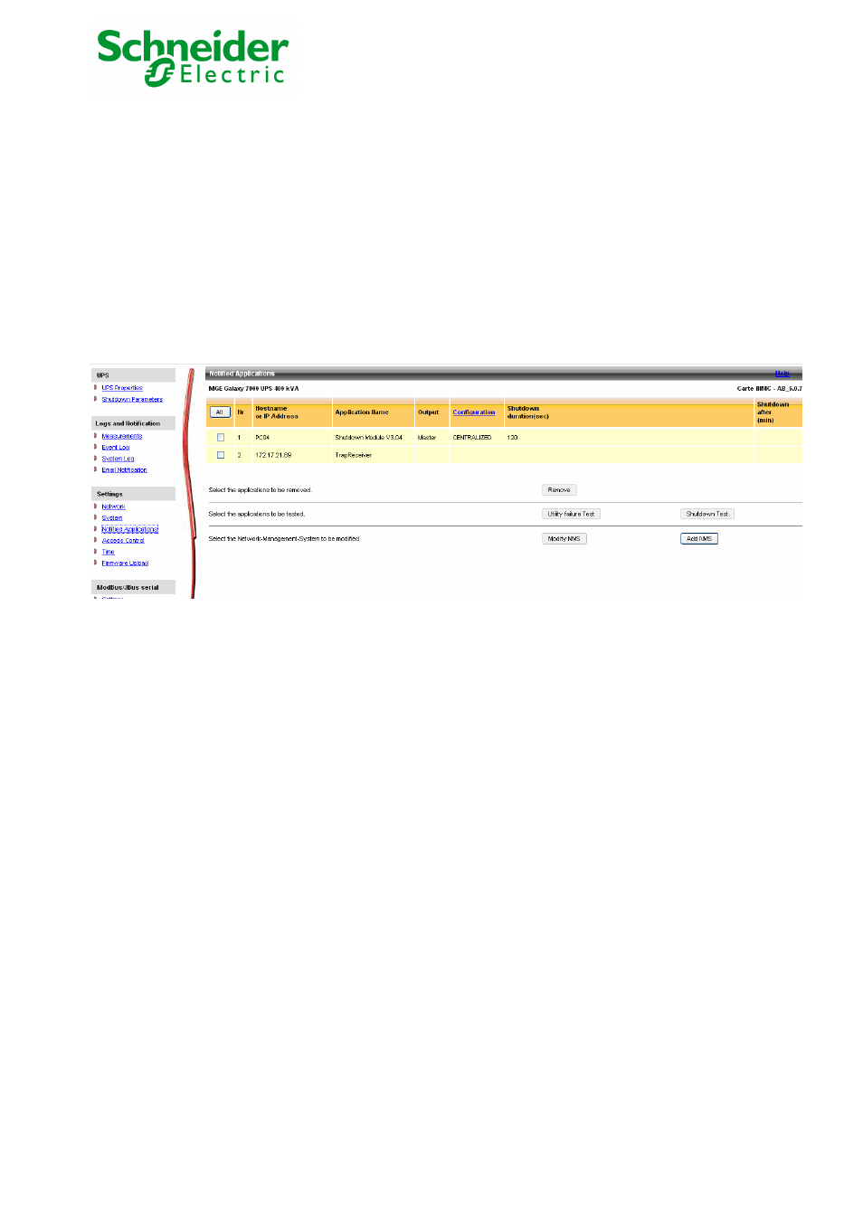 3 notified applications | Schneider Electric 66123 User Manual | Page 44 / 98