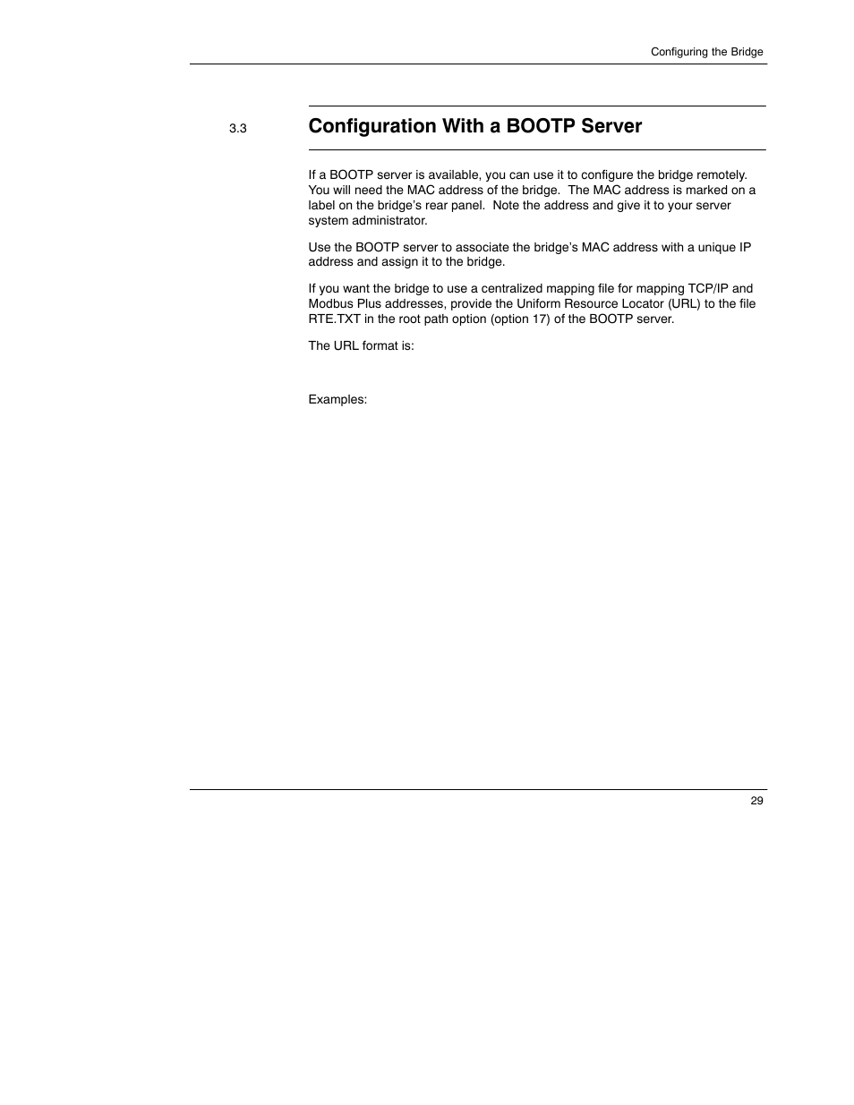 Configuration with a bootp server | Schneider Electric 174 CEV User Manual | Page 33 / 87