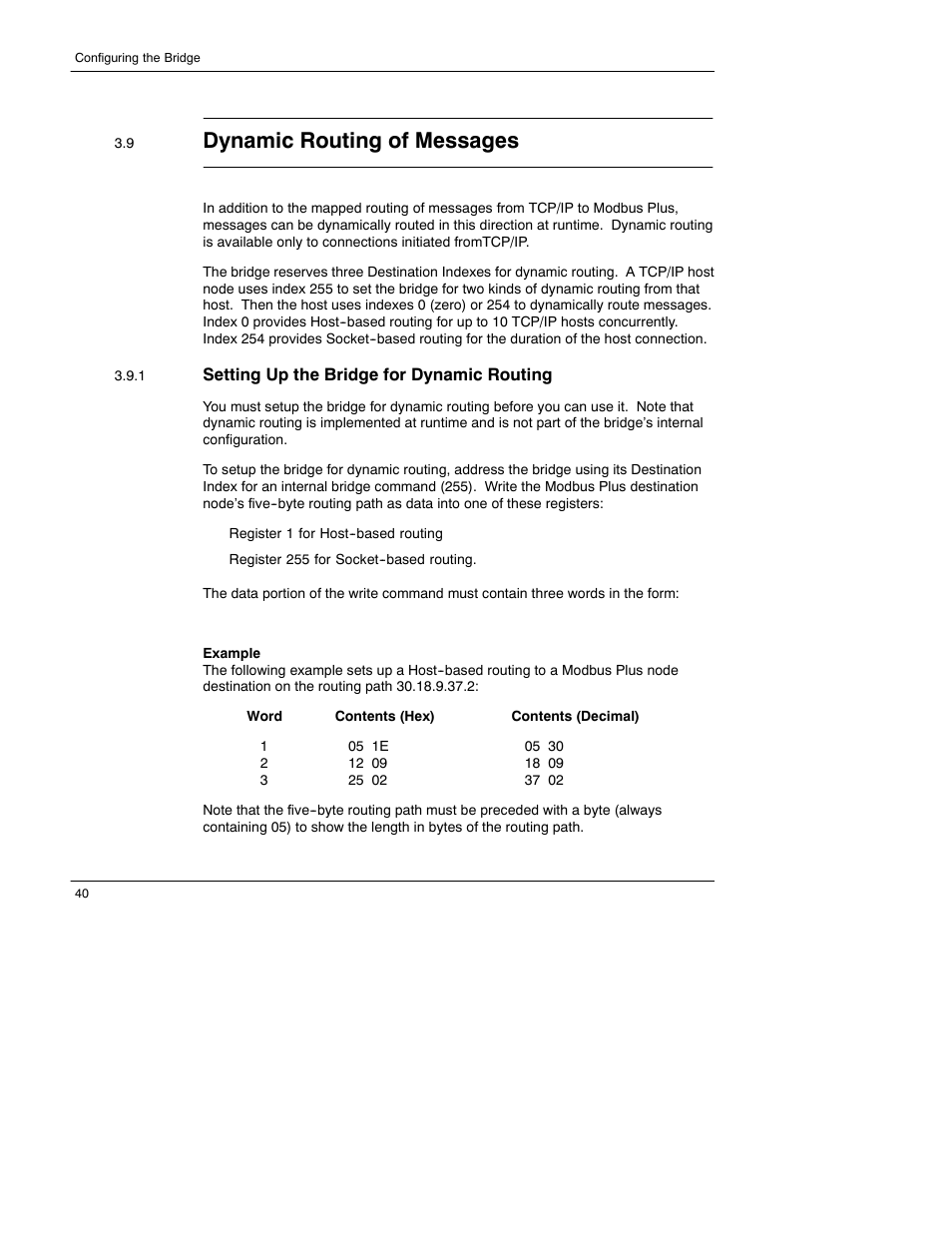 Dynamic routing of messages | Schneider Electric 174 CEV User Manual | Page 44 / 87