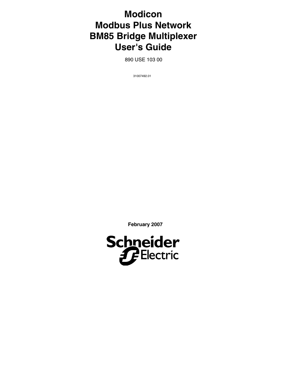 Schneider Electric Modbus Plus Network Bridge Multiplexer none User Manual | 110 pages