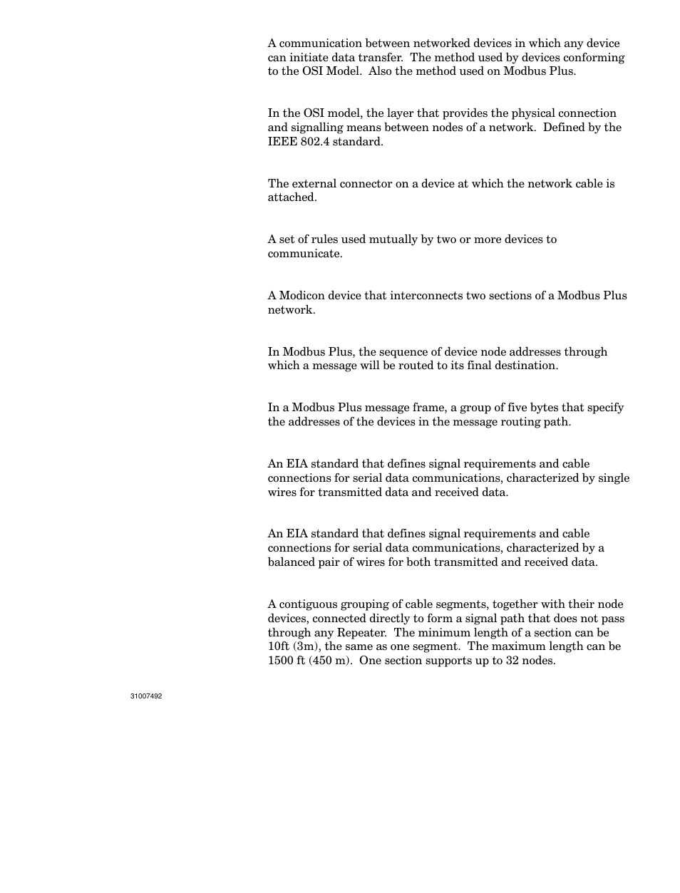 Schneider Electric Modbus Plus Network Bridge Multiplexer none User Manual | Page 105 / 110