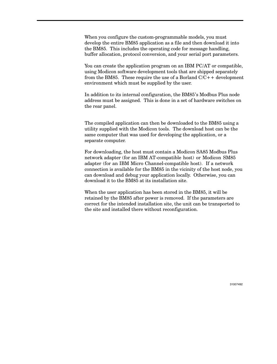 Configuring the programmable models, 4 configuring the programmable models | Schneider Electric Modbus Plus Network Bridge Multiplexer none User Manual | Page 18 / 110