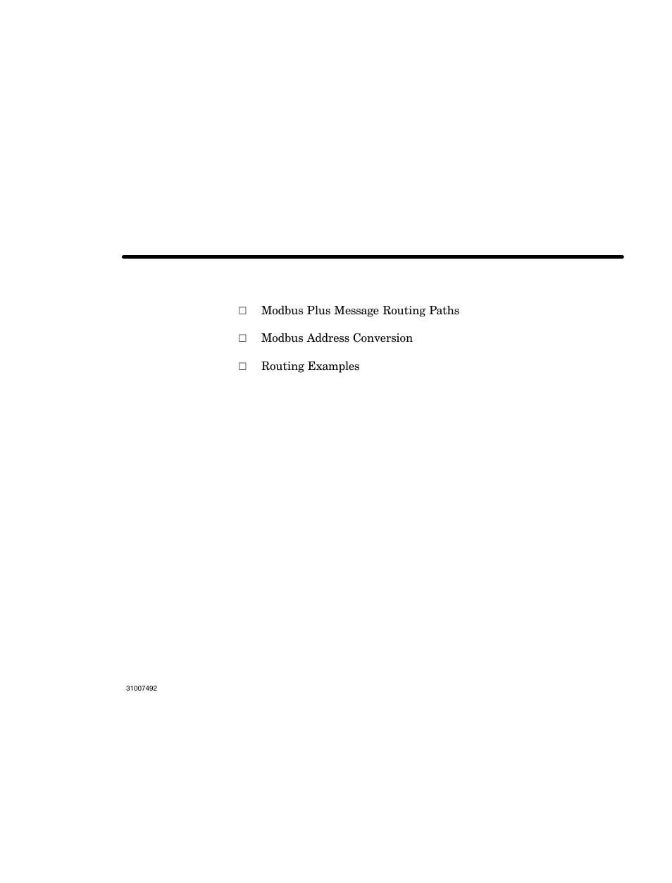 Device addressing and message routing, Chapter 2 device addressing and message routing | Schneider Electric Modbus Plus Network Bridge Multiplexer none User Manual | Page 27 / 110