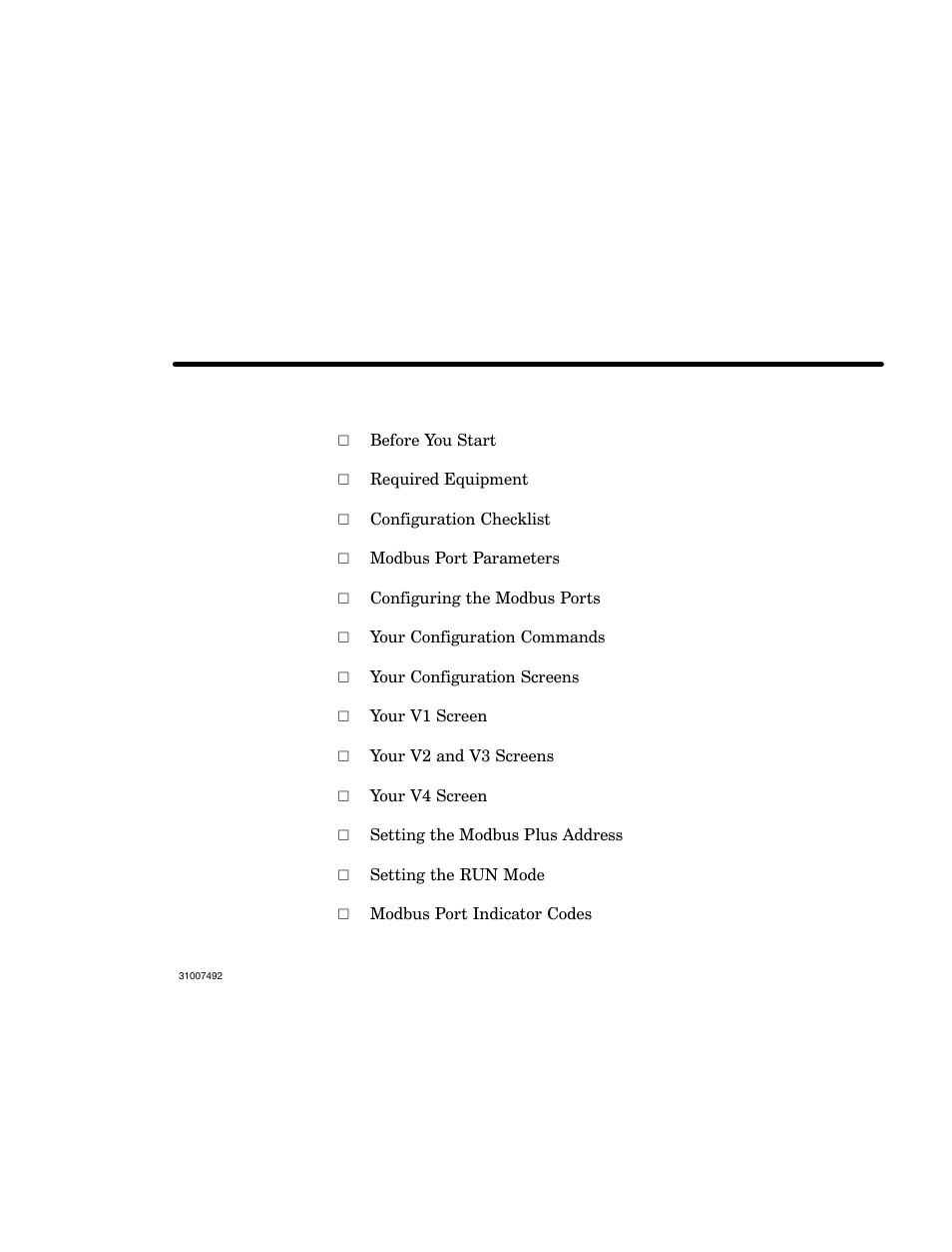 Configuring the modbus models, Chapter 3 configuring the modbus models | Schneider Electric Modbus Plus Network Bridge Multiplexer none User Manual | Page 35 / 110