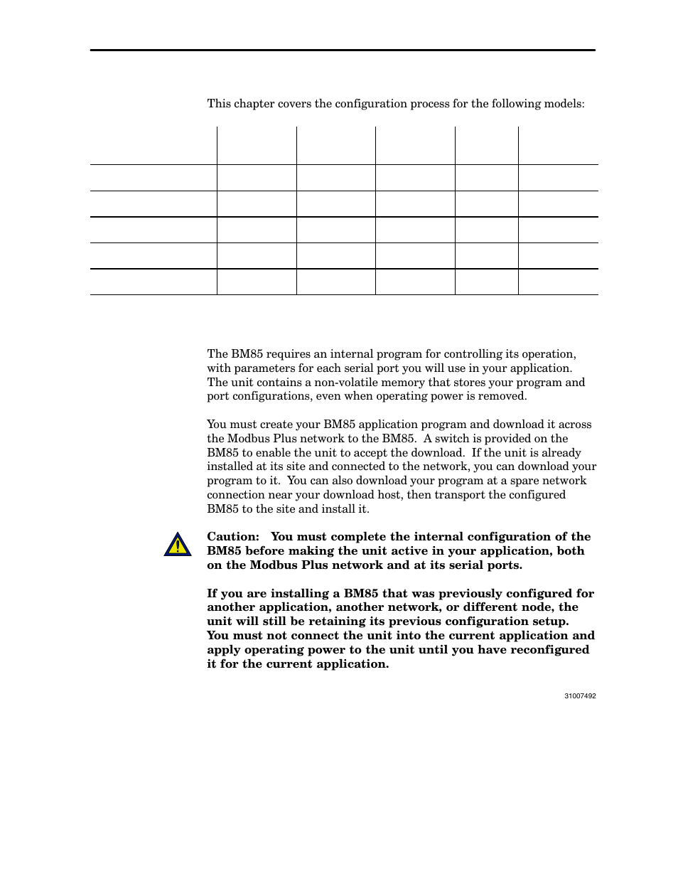 Before you start, 1 before you start, 1 models covered in this chapter | 2 an overview of the configuration process | Schneider Electric Modbus Plus Network Bridge Multiplexer none User Manual | Page 68 / 110