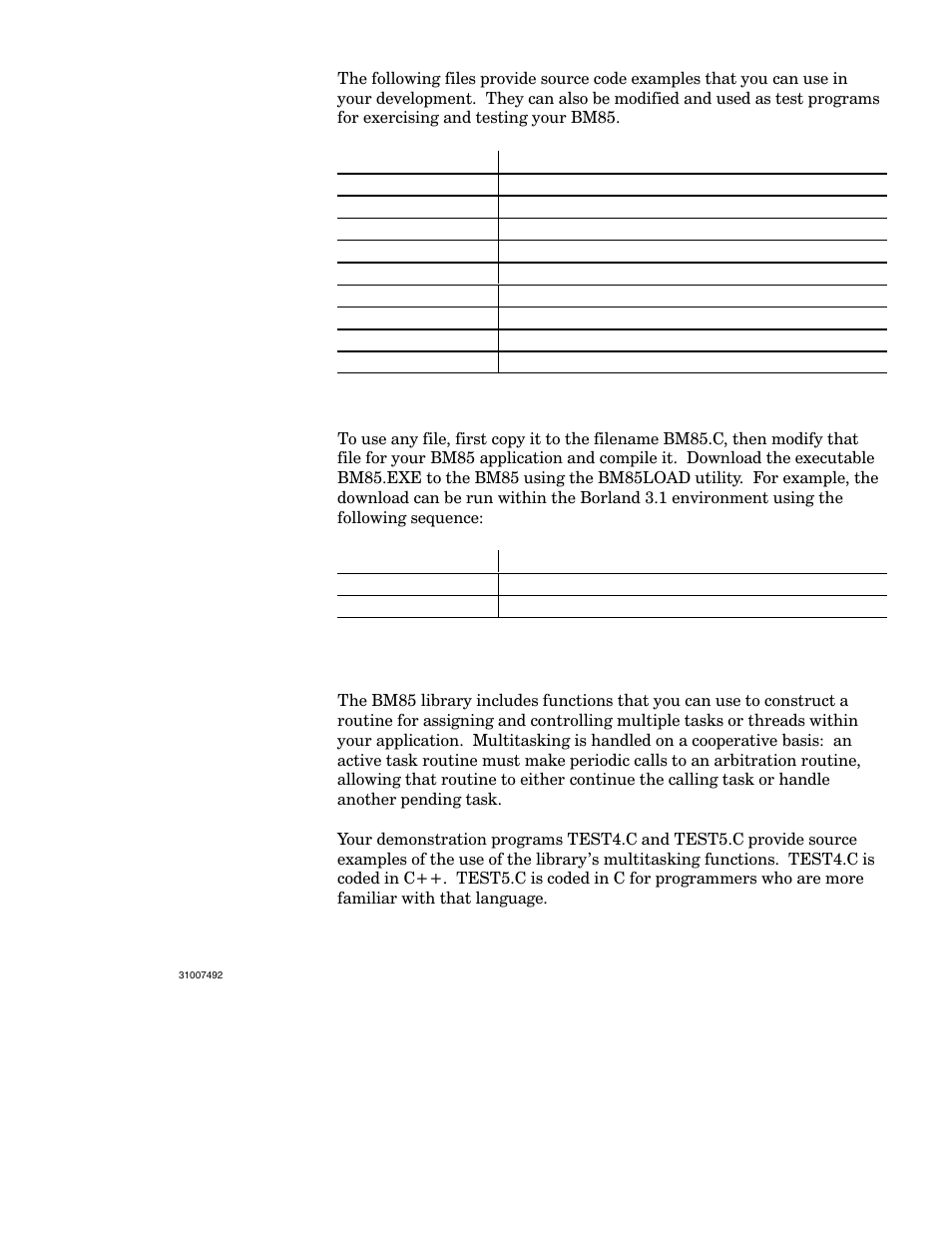 3 test and demonstration source files, 4 multitasking in your application | Schneider Electric Modbus Plus Network Bridge Multiplexer none User Manual | Page 71 / 110